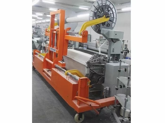100mm Twin Warp Beam Trolley Electric Knitting Top Beam Harness Frame Transporting Truck